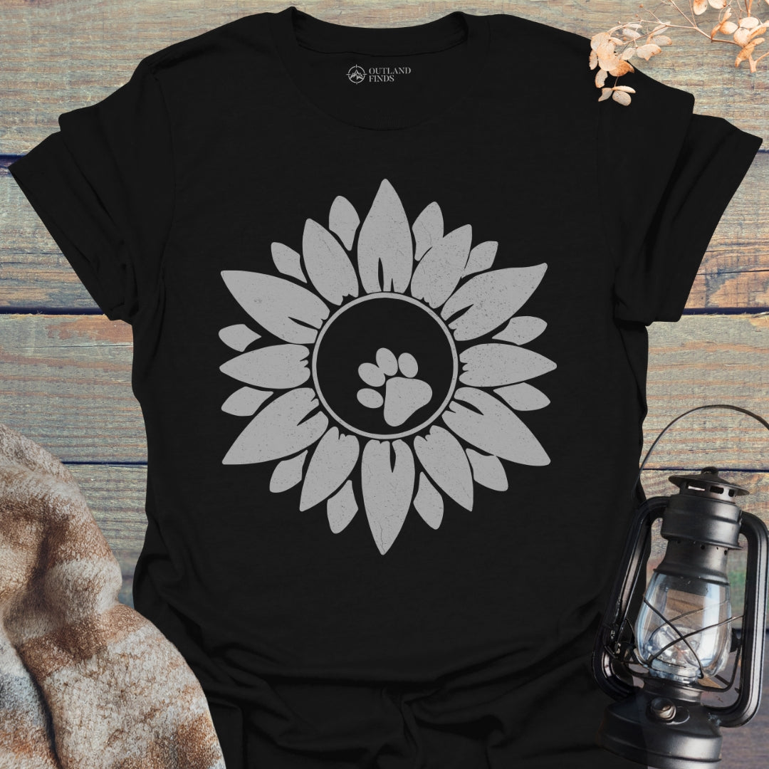 Flower Paw Print T-Shirt