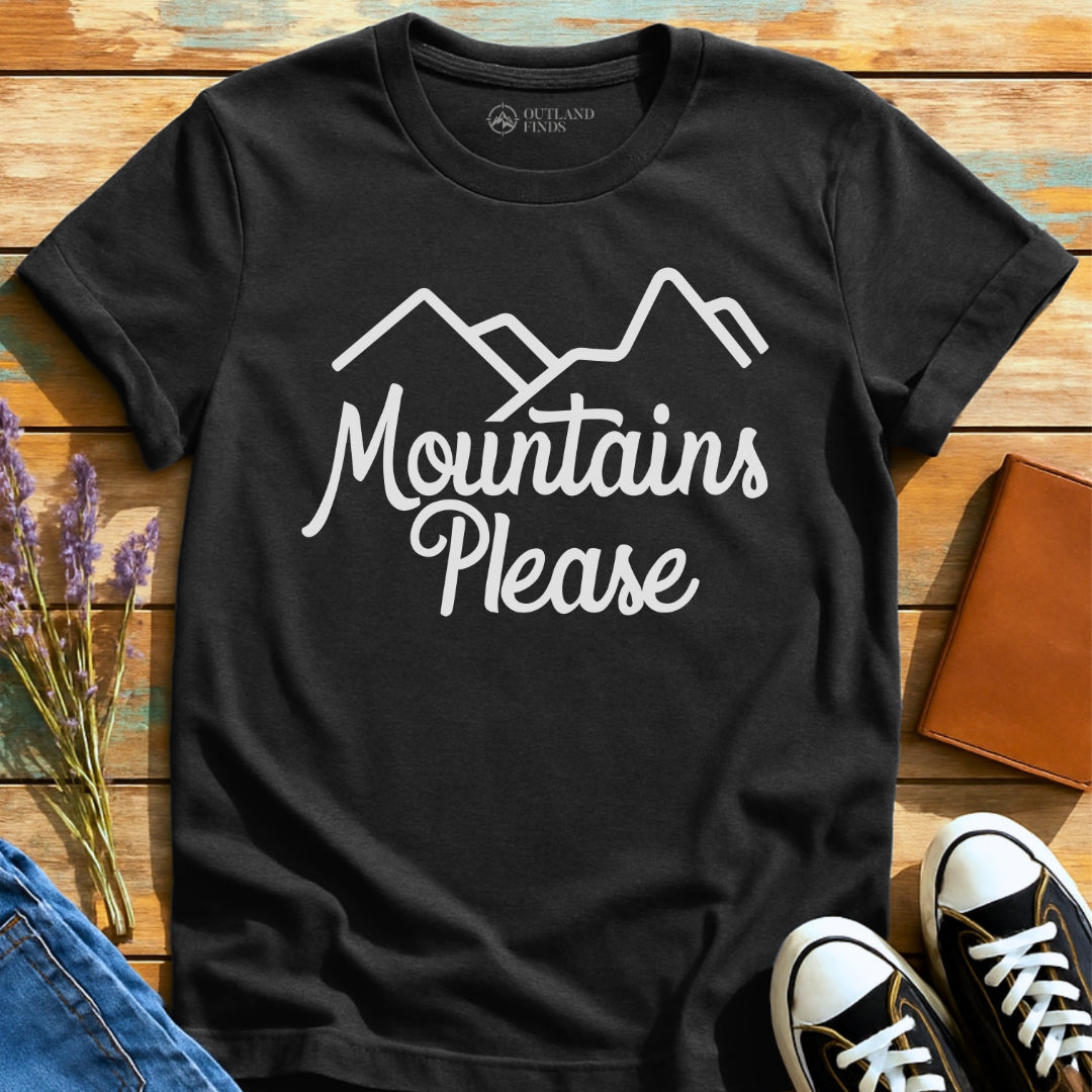 Mountains Please Simple T-Shirt