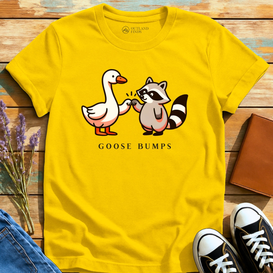 Goose Bumps Raccoon T-Shirt