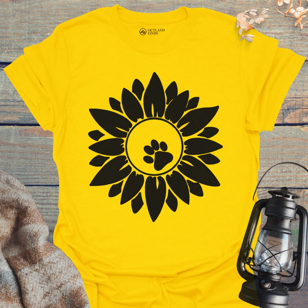 Flower Paw Print T-Shirt