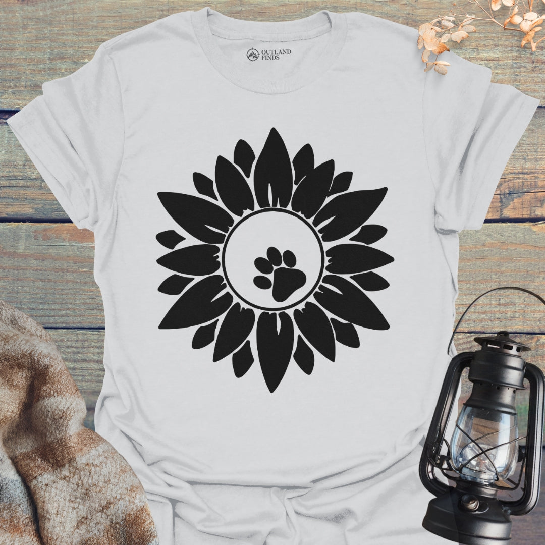 Flower Paw Print T-Shirt