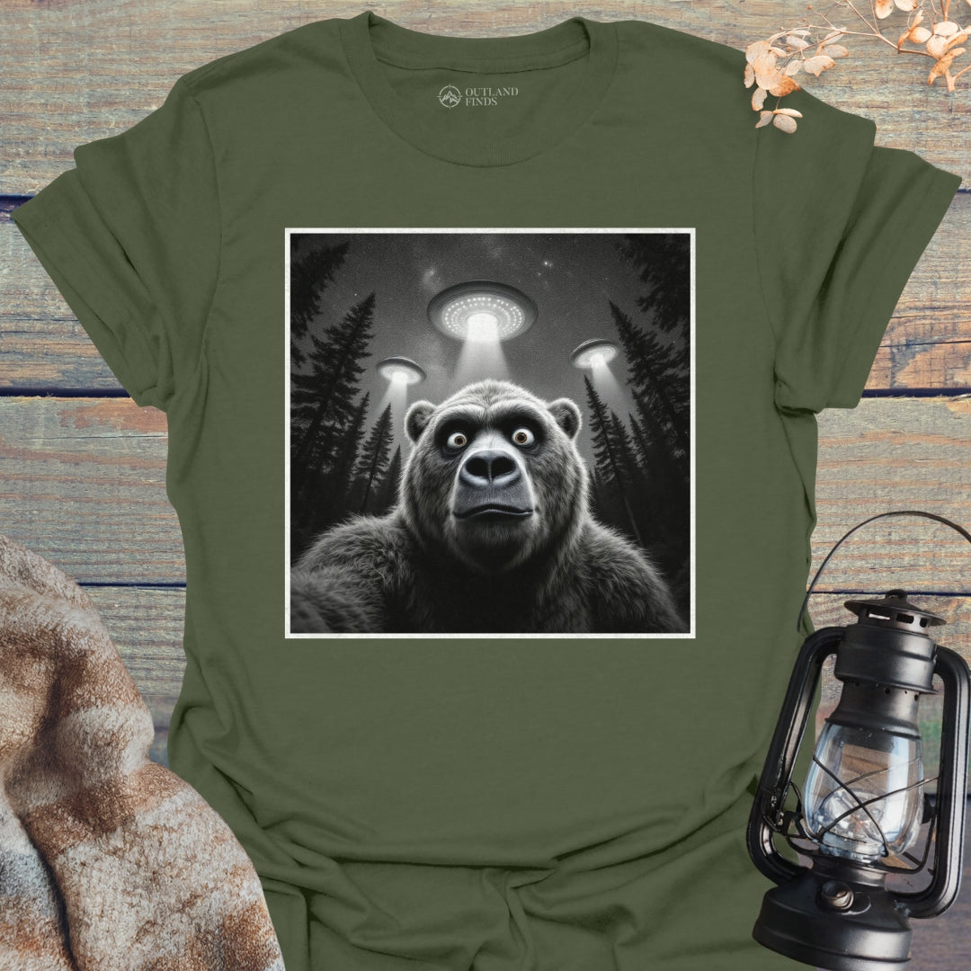 Bear UFO Selfie T-Shirt