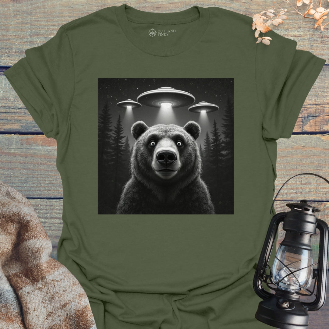Surprised Bear Selfie T-Shirt