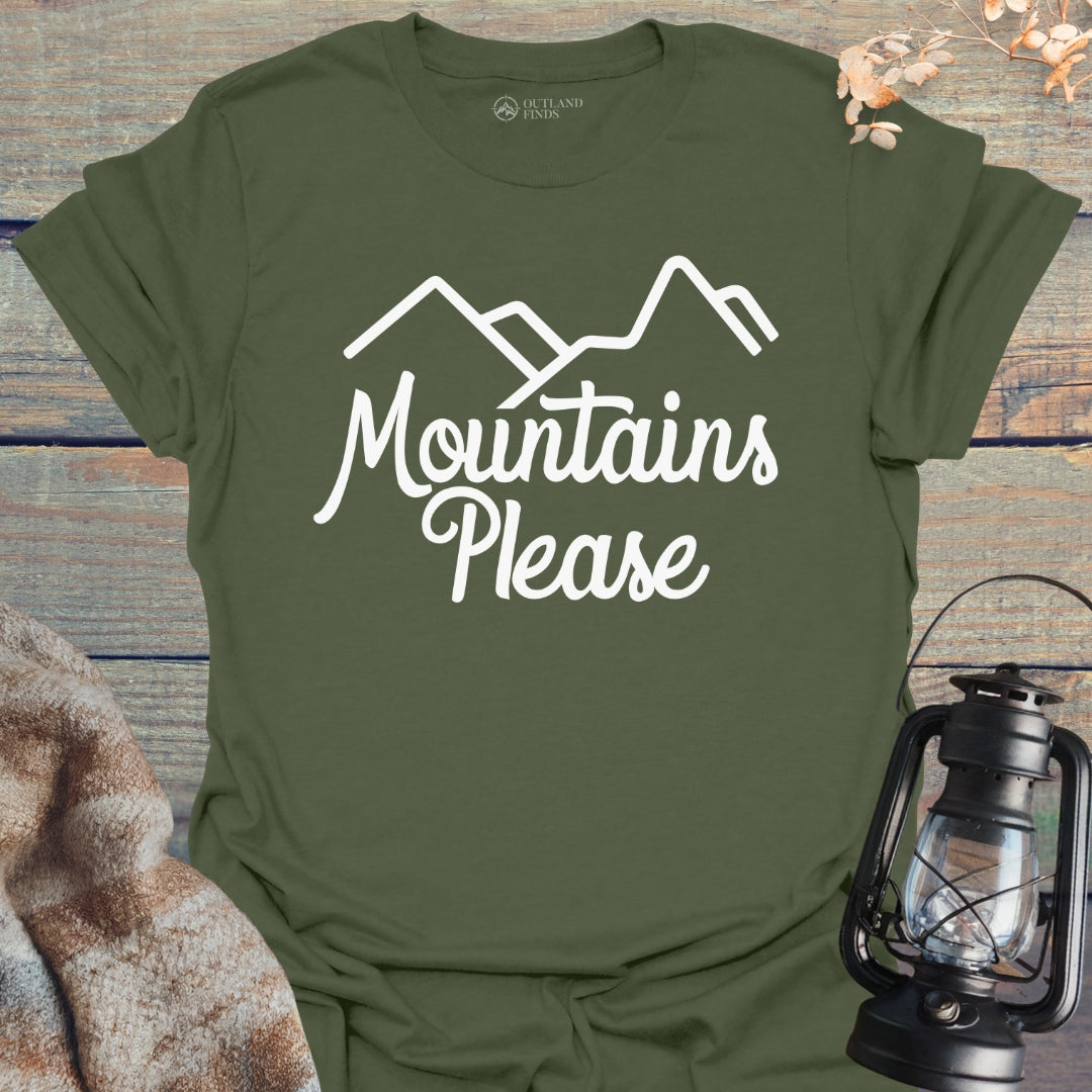 Mountains Please Simple T-Shirt