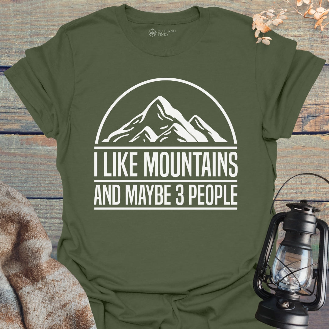 Mountains & 3 People T-Shirt