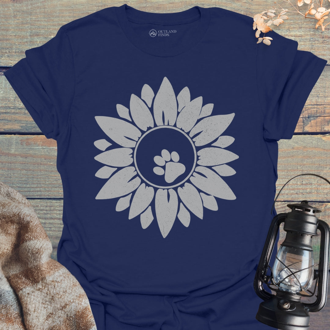 Flower Paw Print T-Shirt