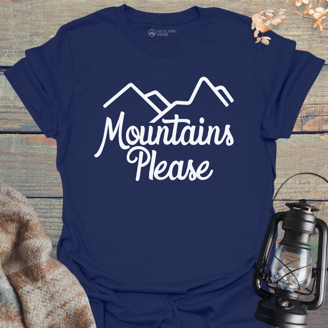 Mountains Please Simple T-Shirt