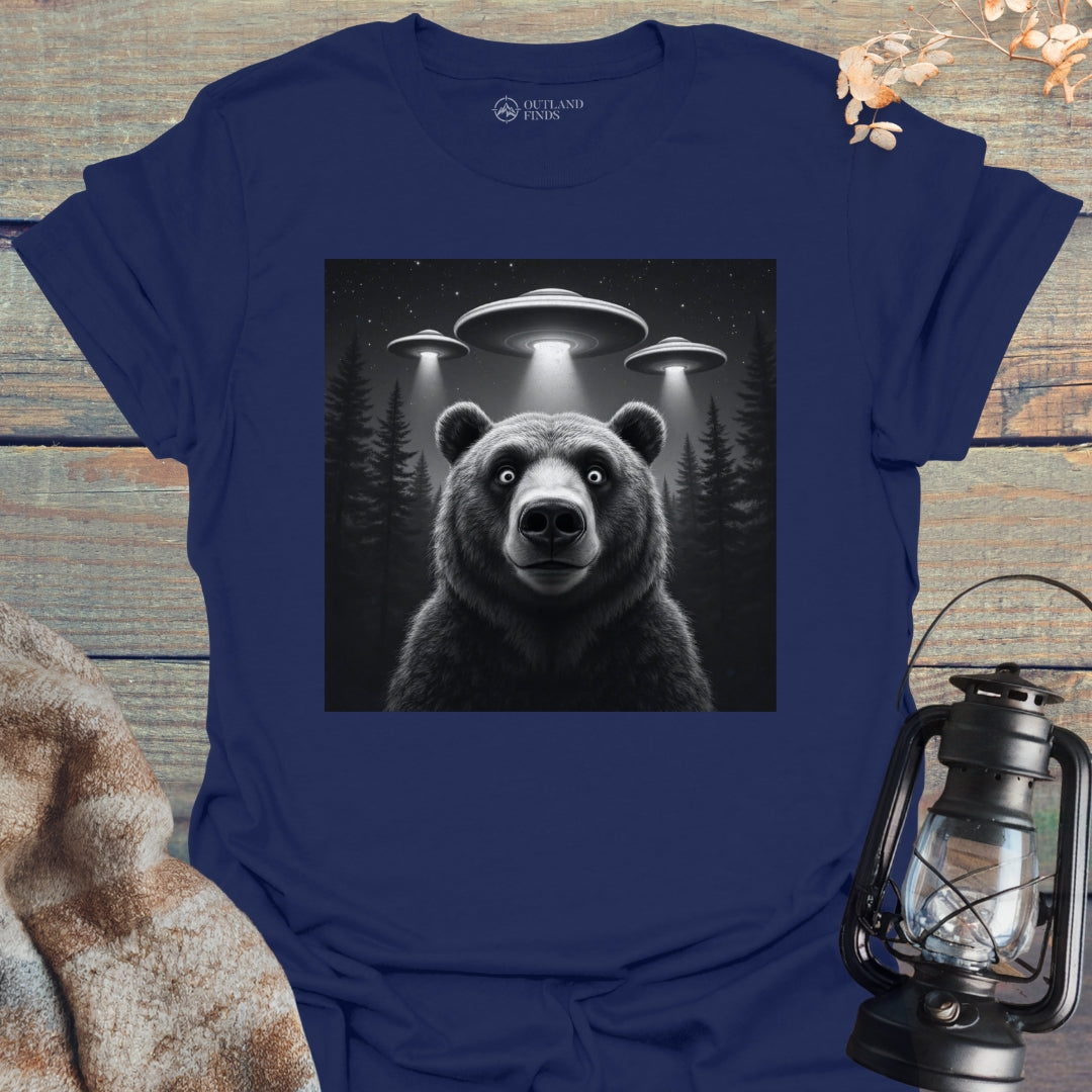 Surprised Bear Selfie T-Shirt