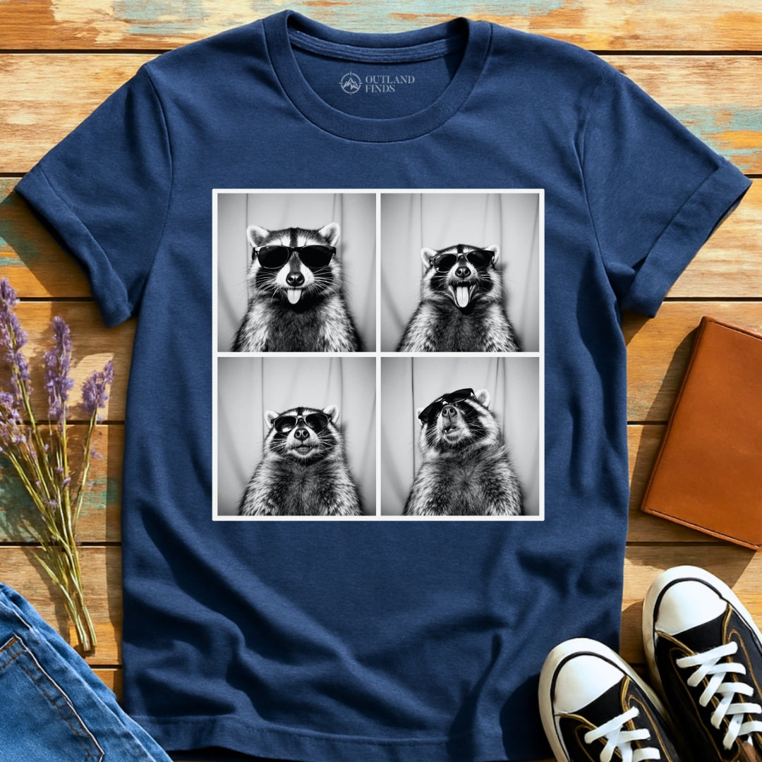 Photo Booth Raccoon T-Shirt