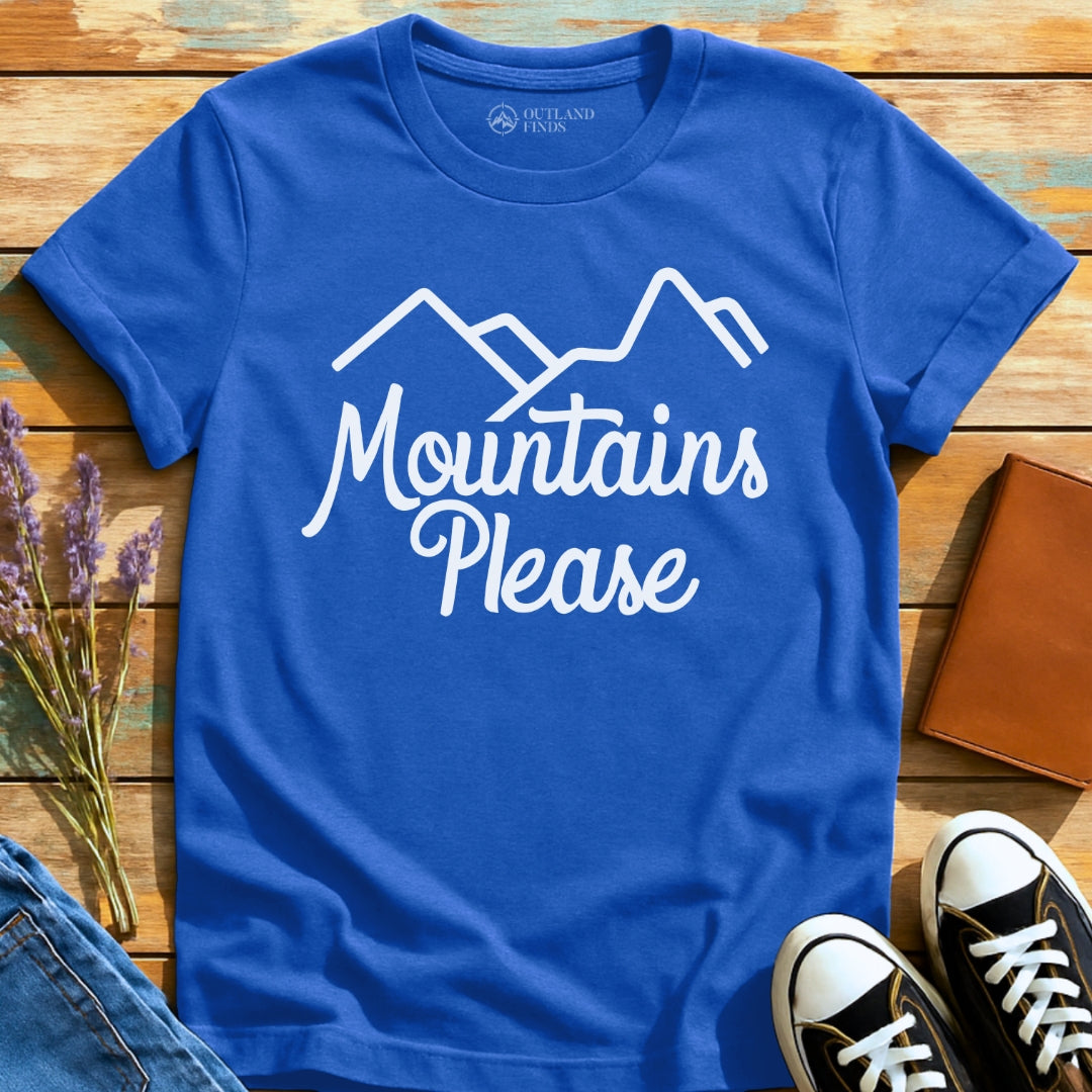 Mountains Please Simple T-Shirt