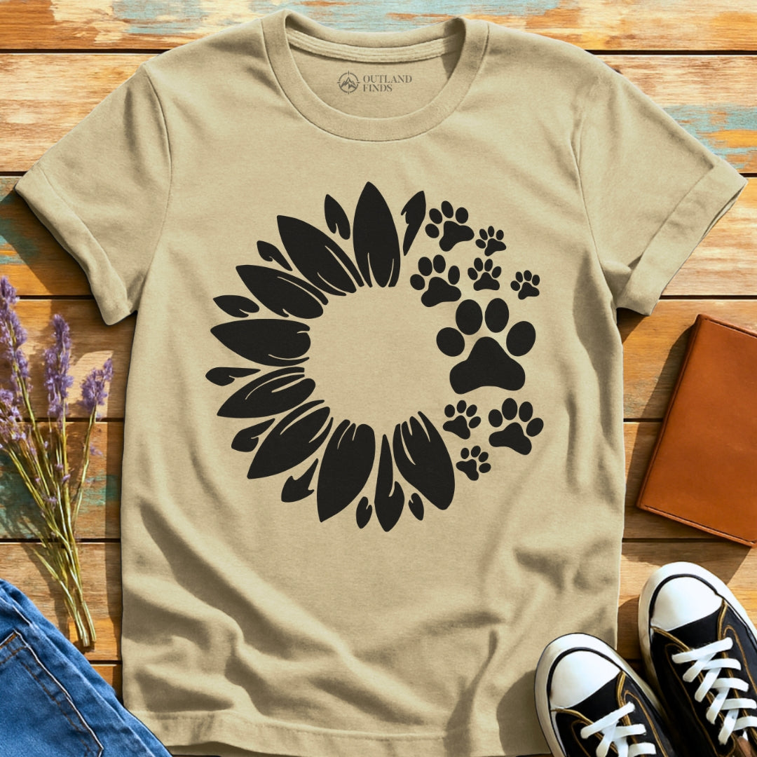 Flower with Paws T-Shirt