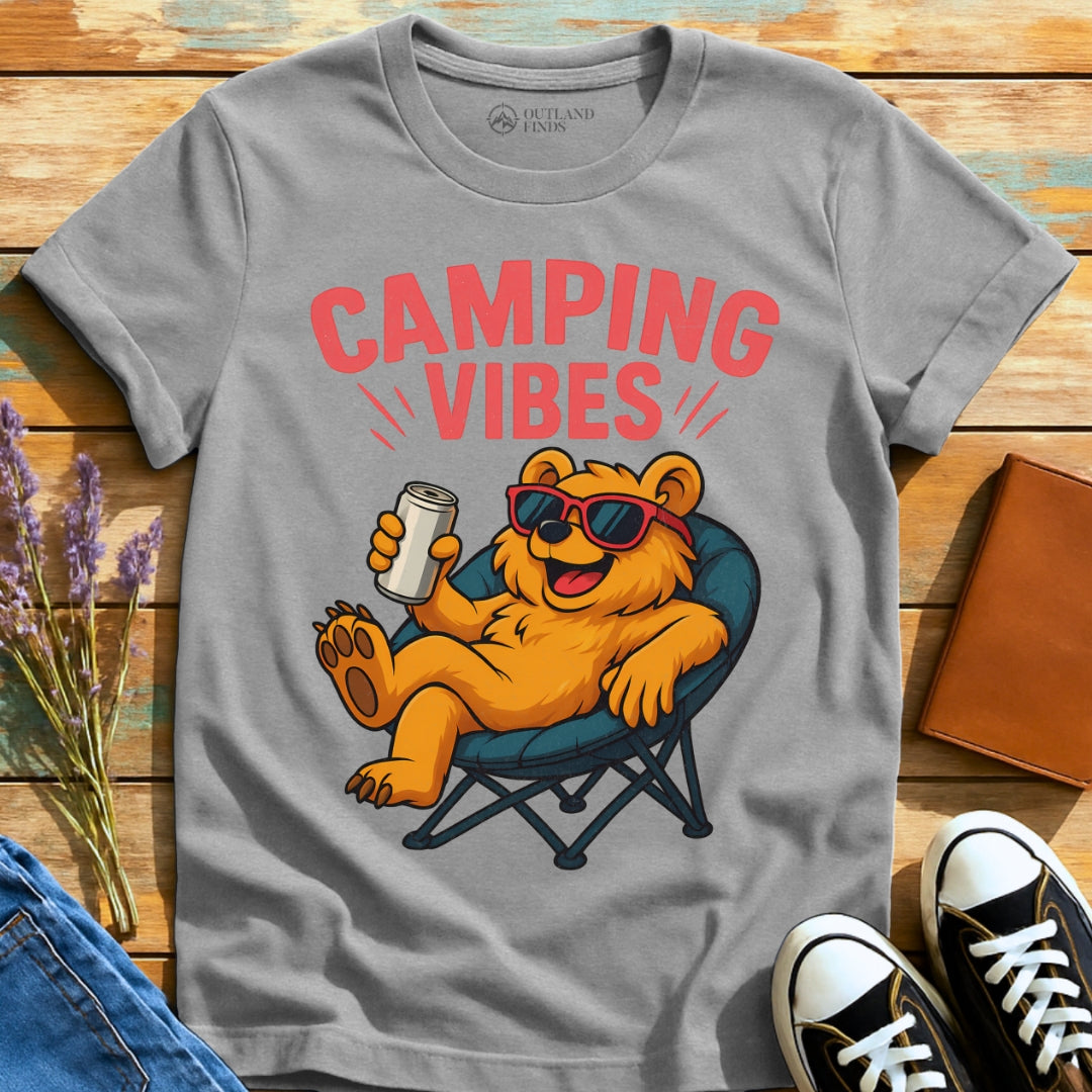 Camping Bear Vibes T-Shirt