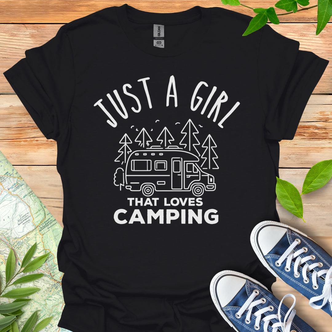 Girl Loves Camping T-Shirt