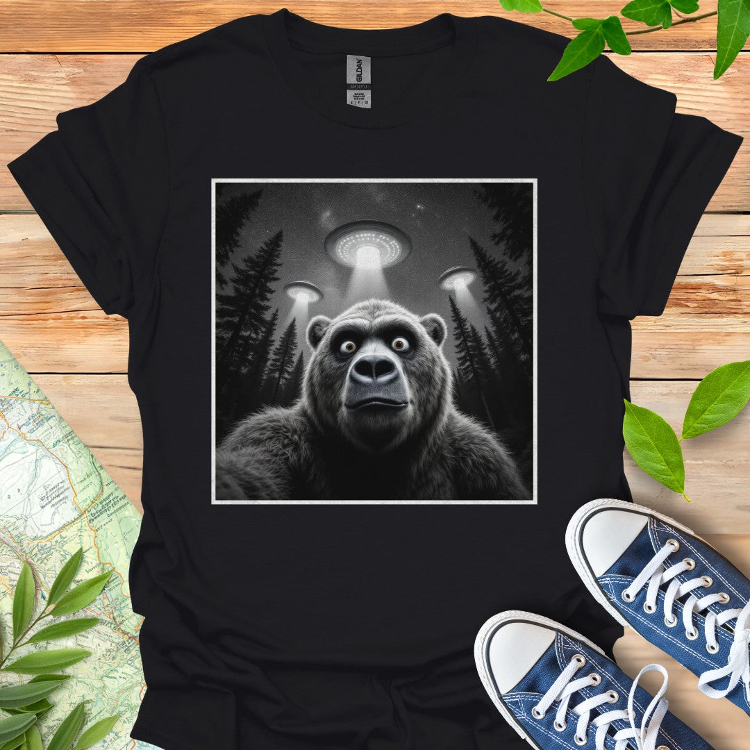 Bear UFO Selfie T-Shirt