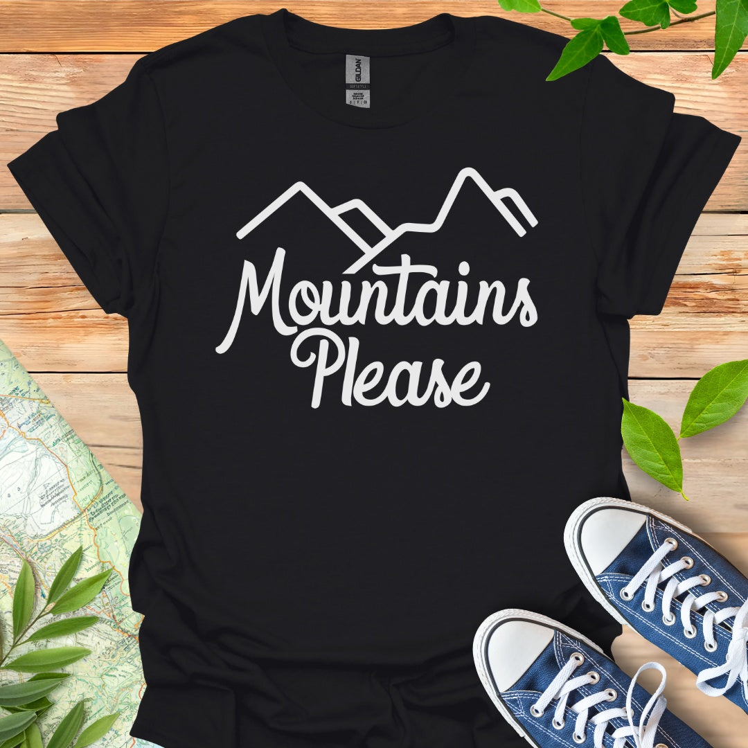 Mountains Please Simple T-Shirt