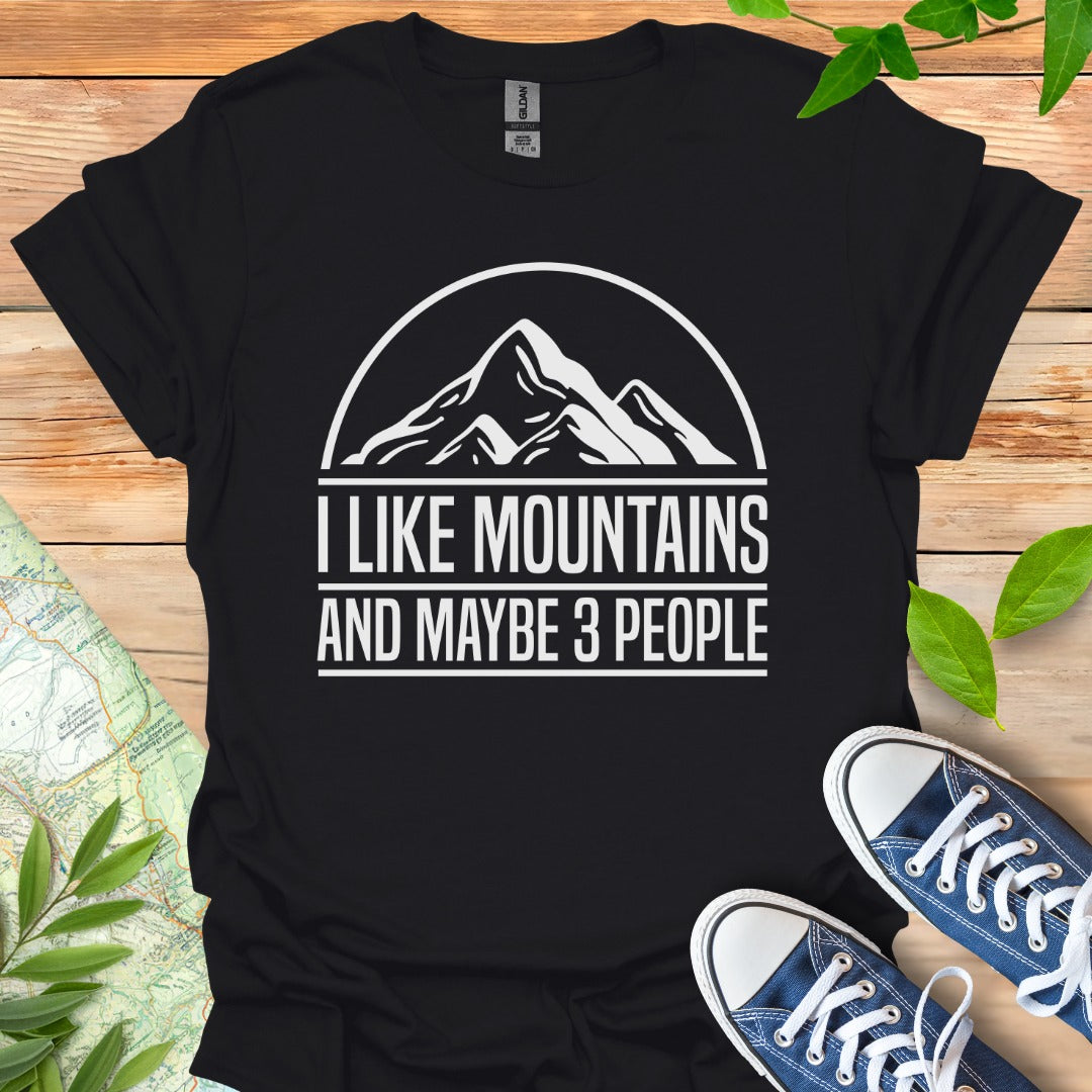 Mountains & 3 People T-Shirt