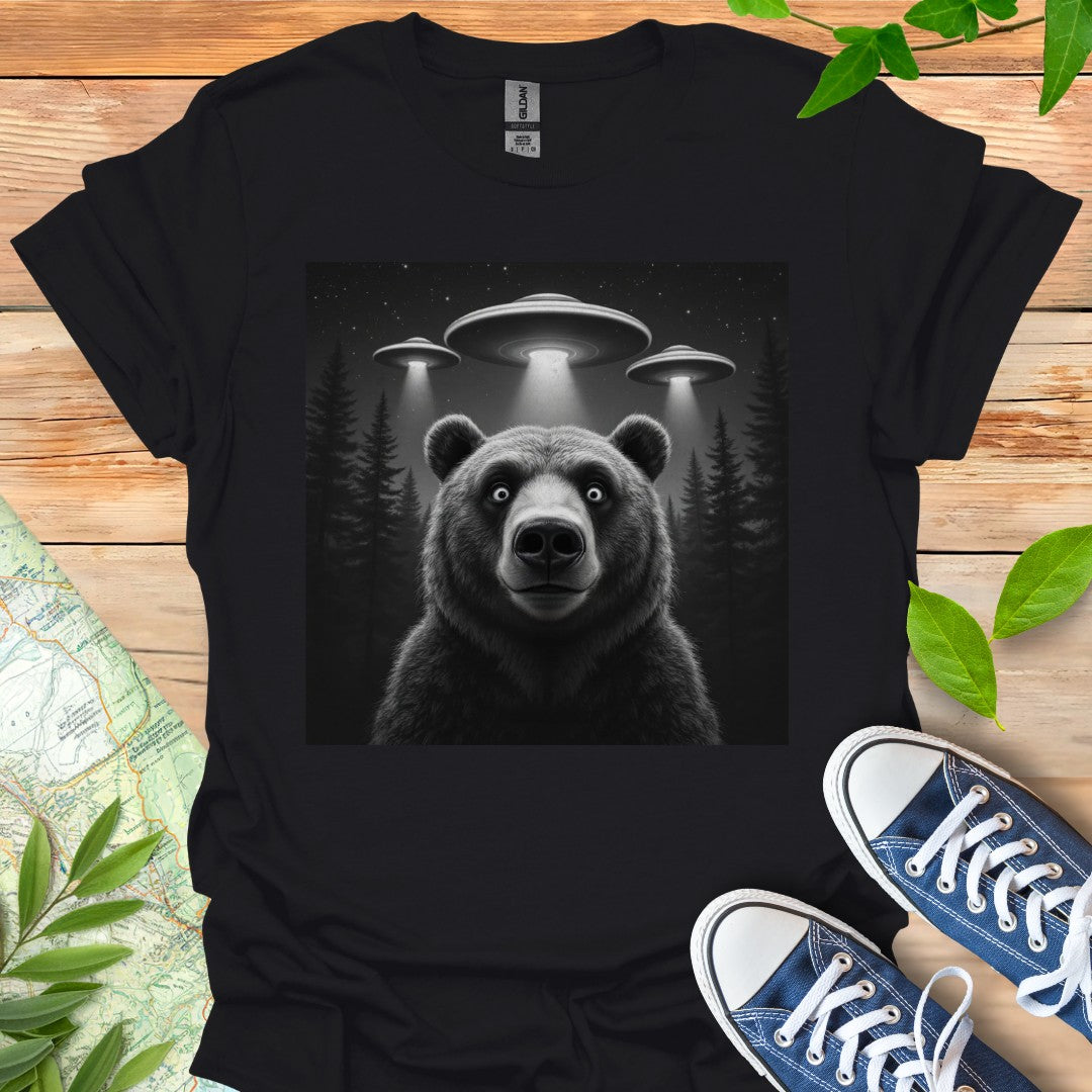 Surprised Bear Selfie T-Shirt