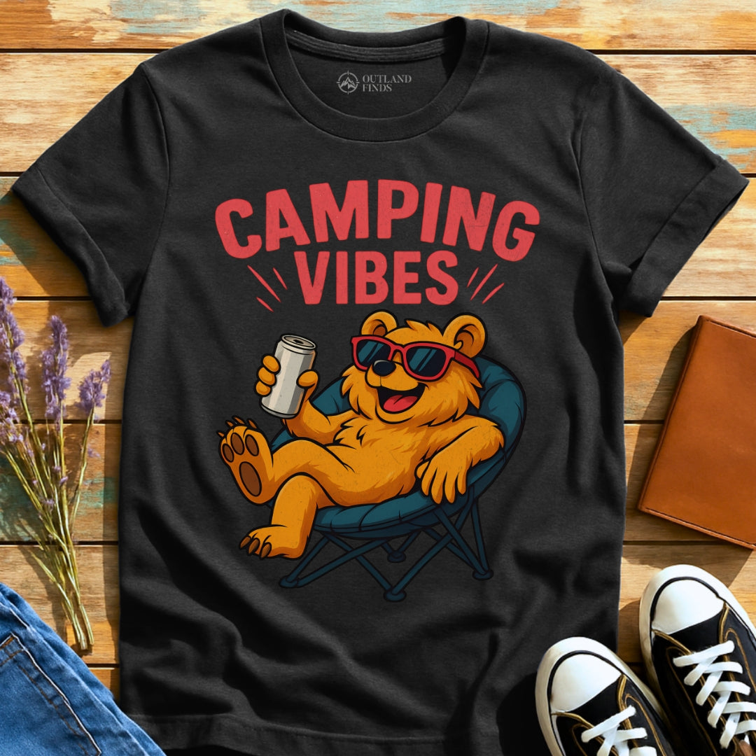 Camping Bear Vibes T-Shirt