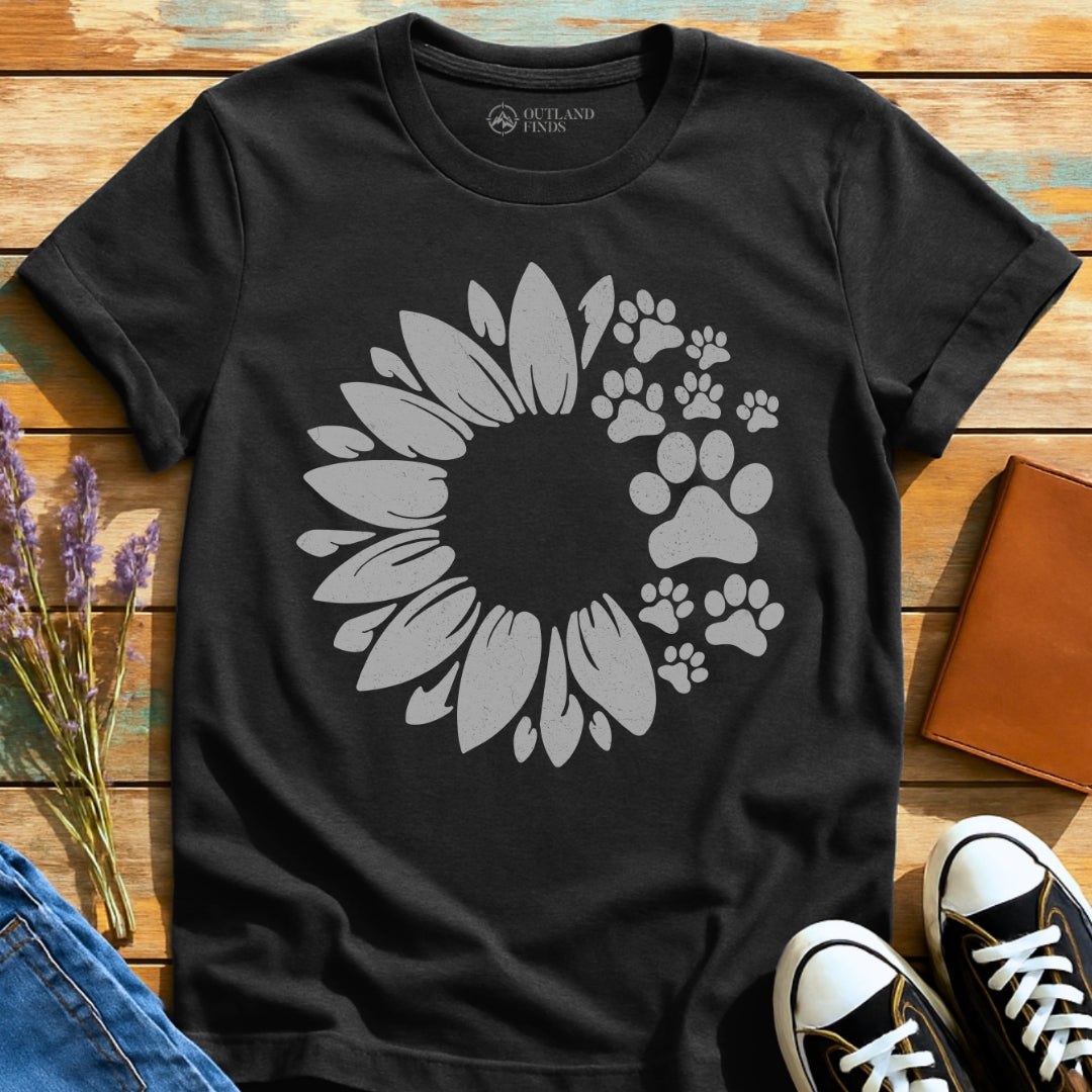 Flower with Paws T-Shirt