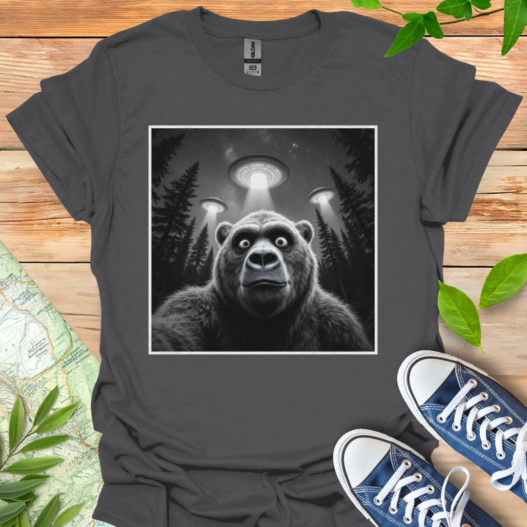 Bear UFO Selfie T-Shirt