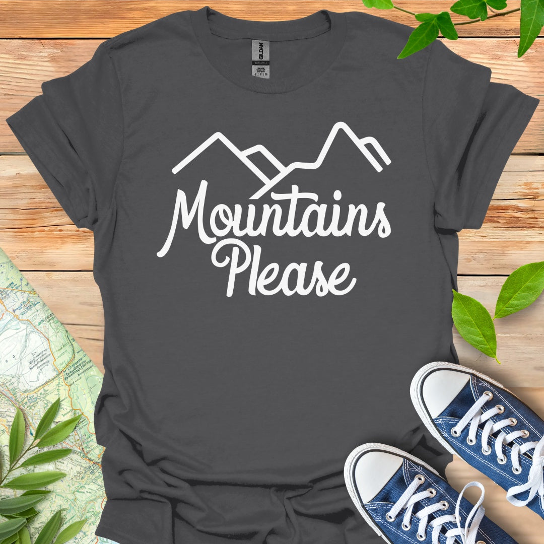 Mountains Please Simple T-Shirt