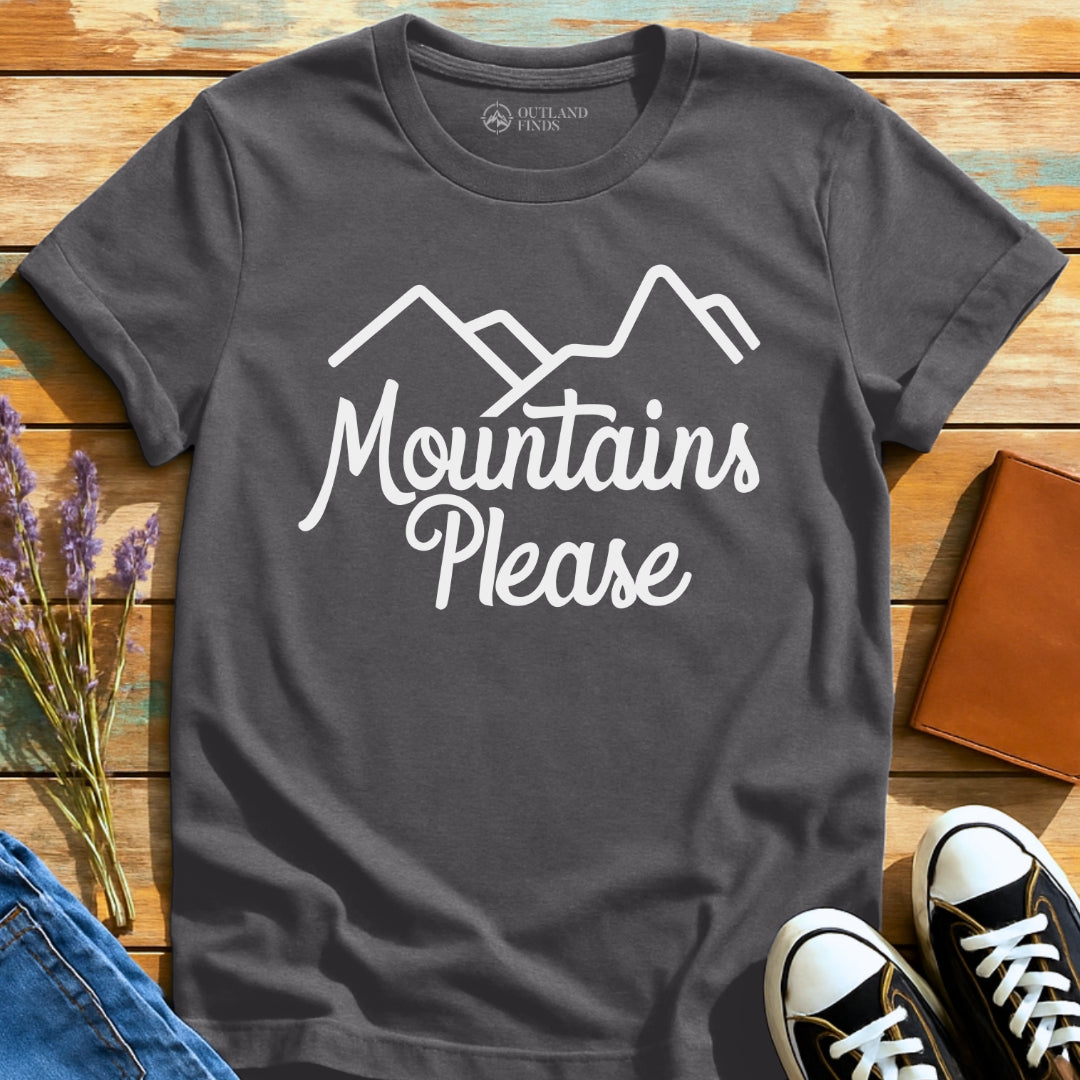 Mountains Please Simple T-Shirt