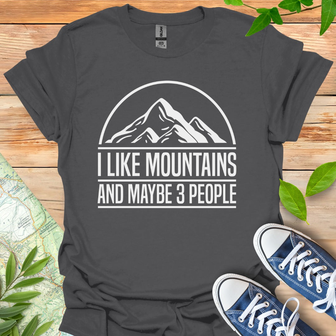 Mountains & 3 People T-Shirt