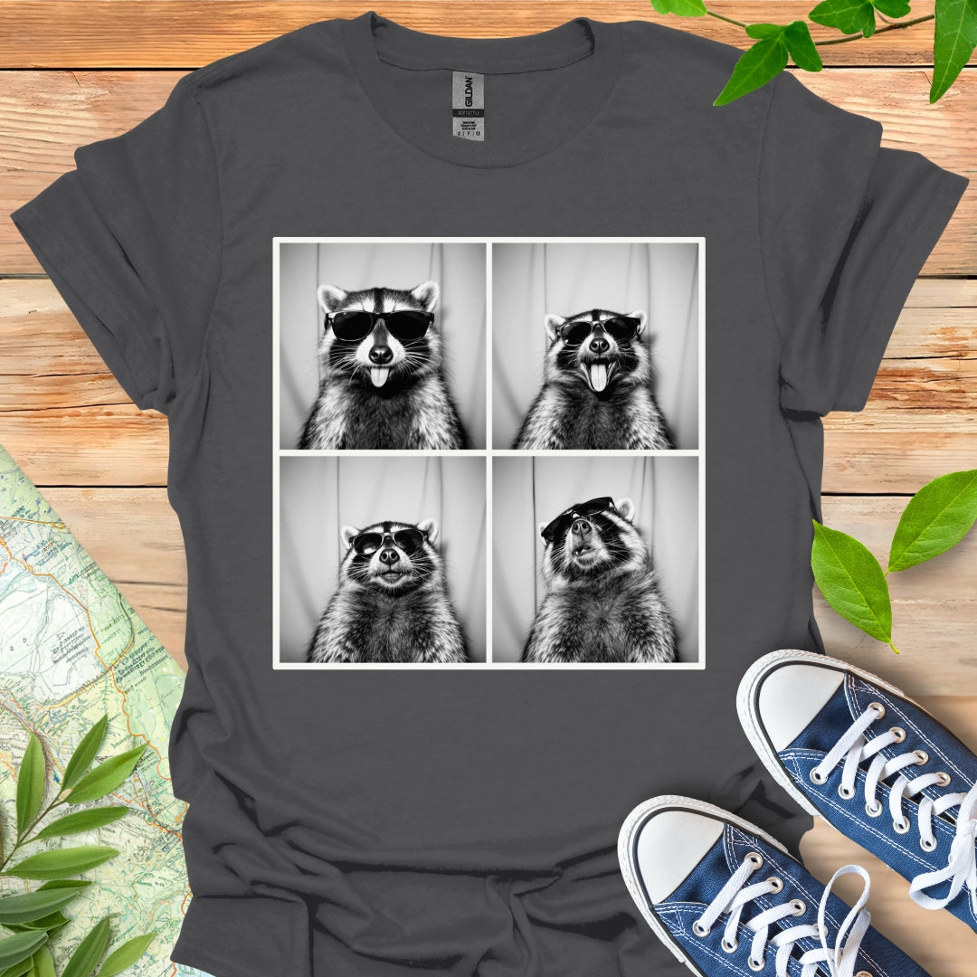 Photo Booth Raccoon T-Shirt