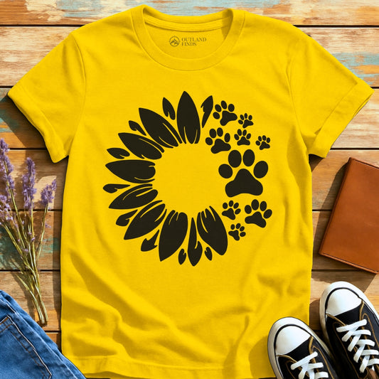 Flower with Paws T-Shirt
