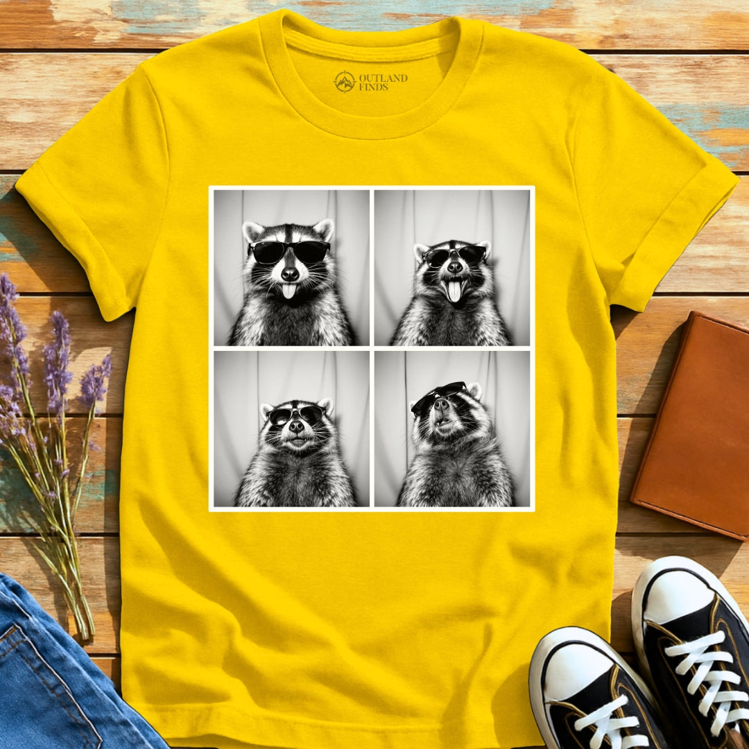 Photo Booth Raccoon T-Shirt