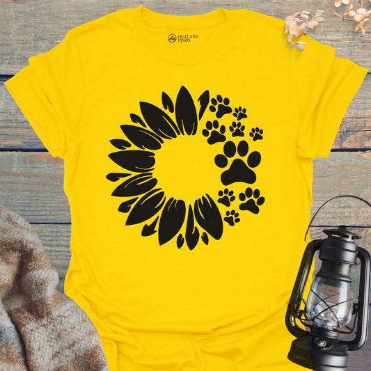 Flower with Paws T-Shirt
