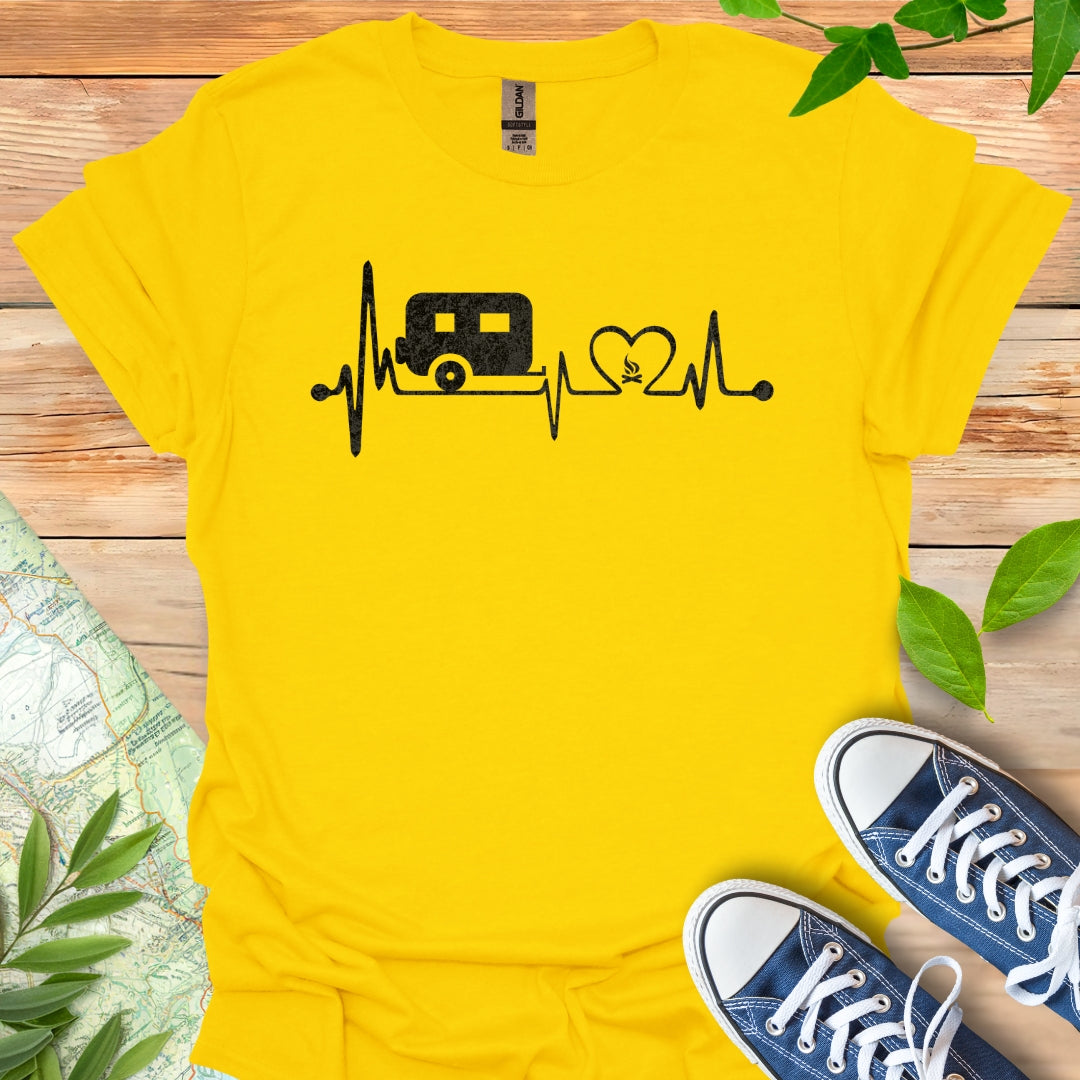 Camping EKG T-Shirt