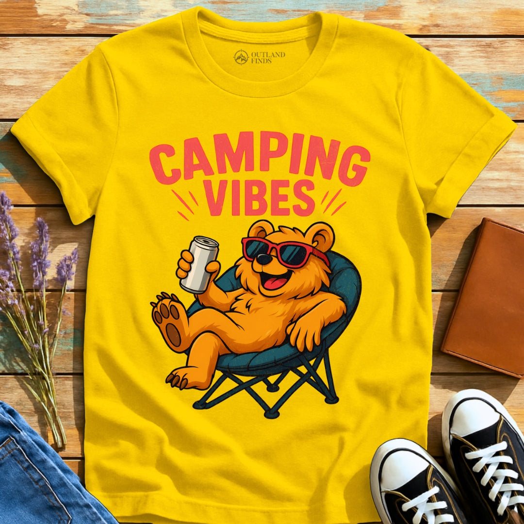 Camping Bear Vibes T-Shirt