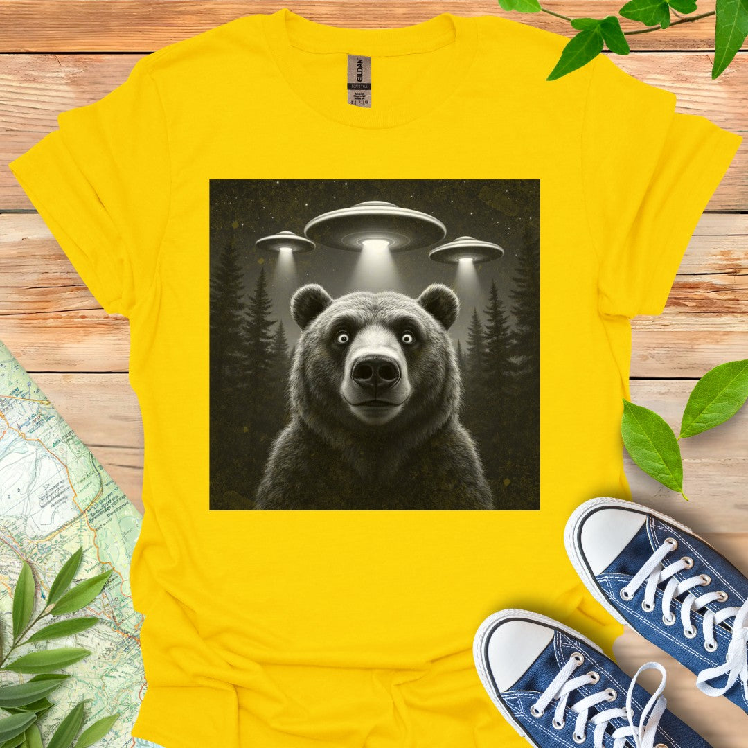 Surprised Bear Selfie T-Shirt