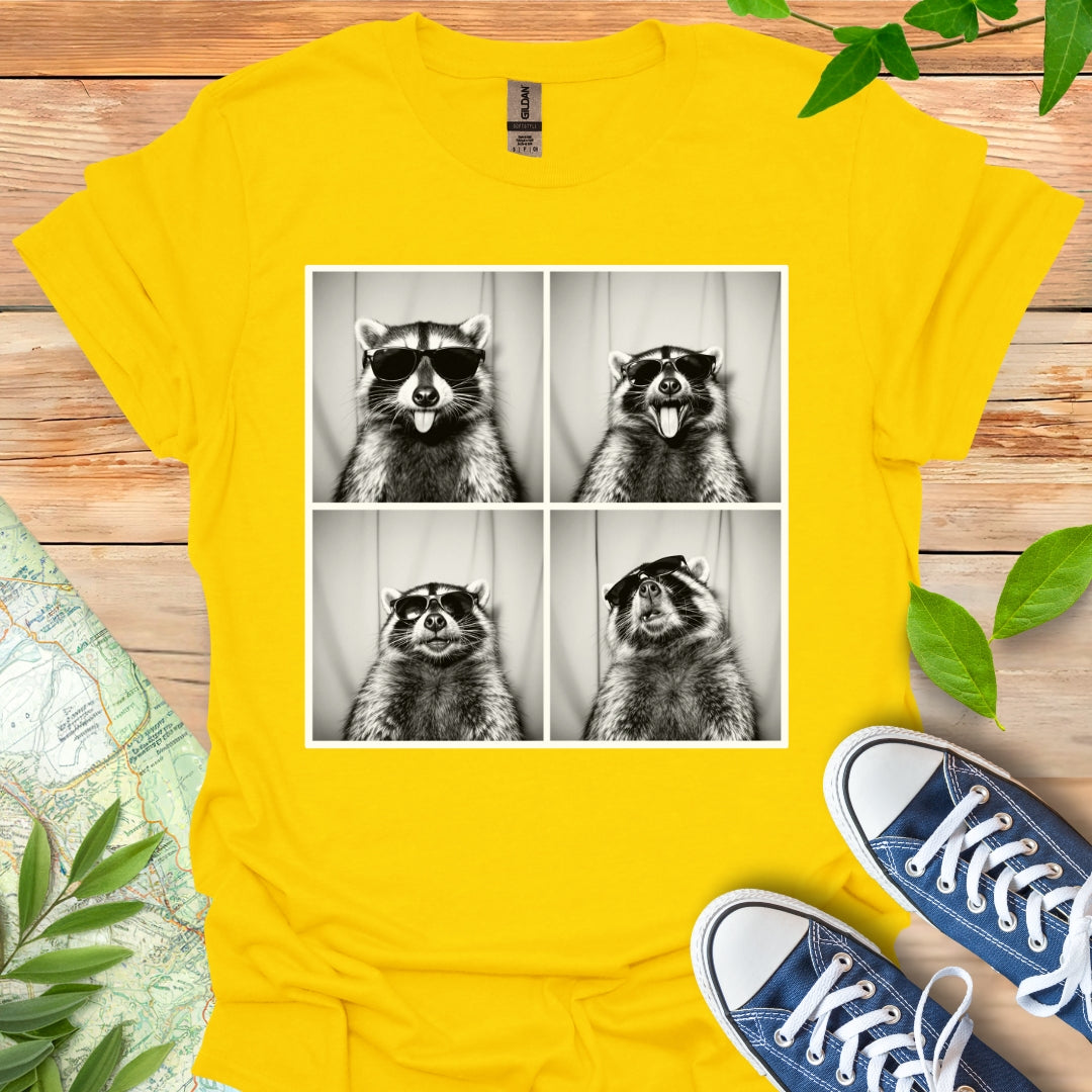 Photo Booth Raccoon T-Shirt