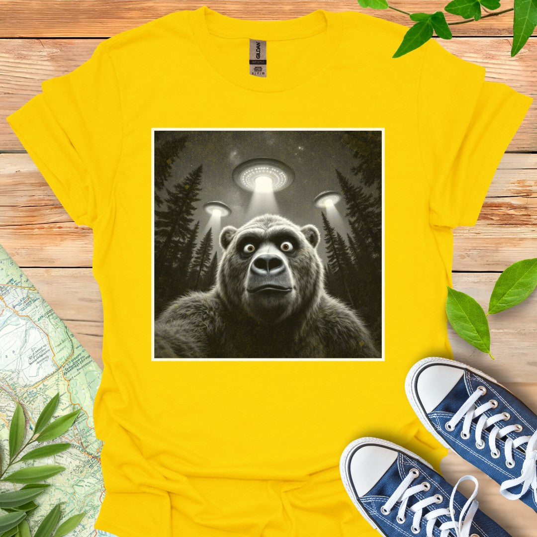 Bear UFO Selfie T-Shirt