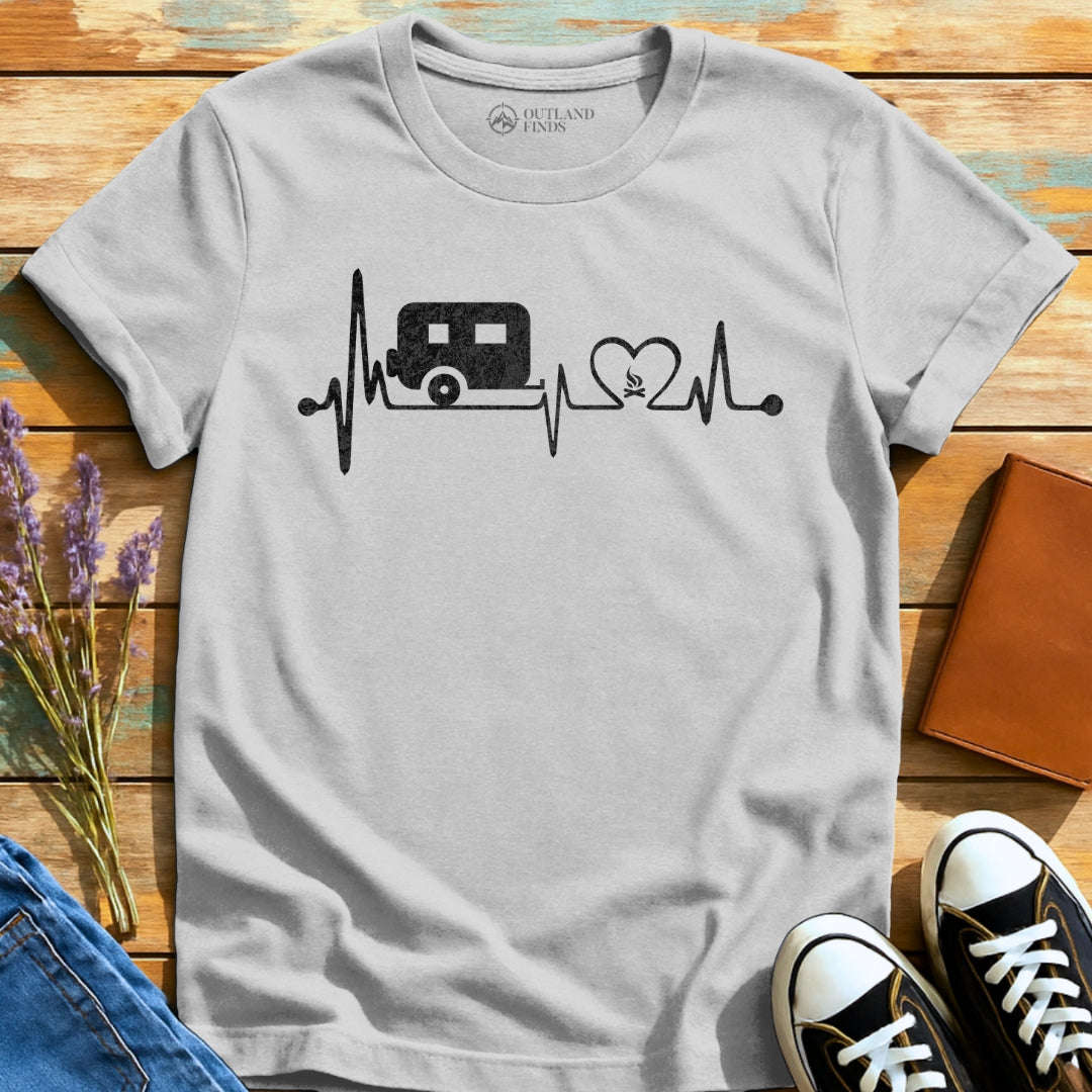 Camping EKG T-Shirt