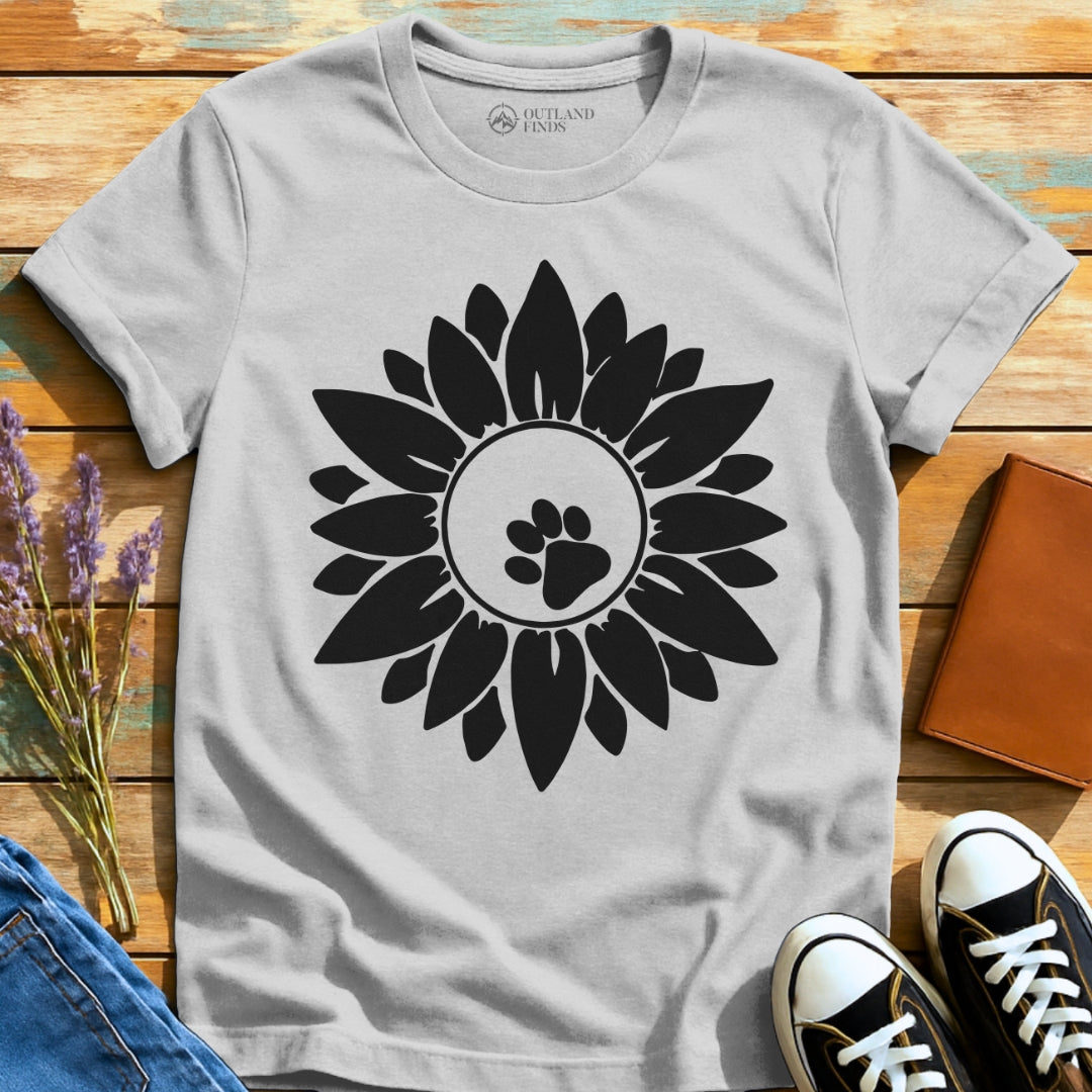 Flower Paw Print T-Shirt