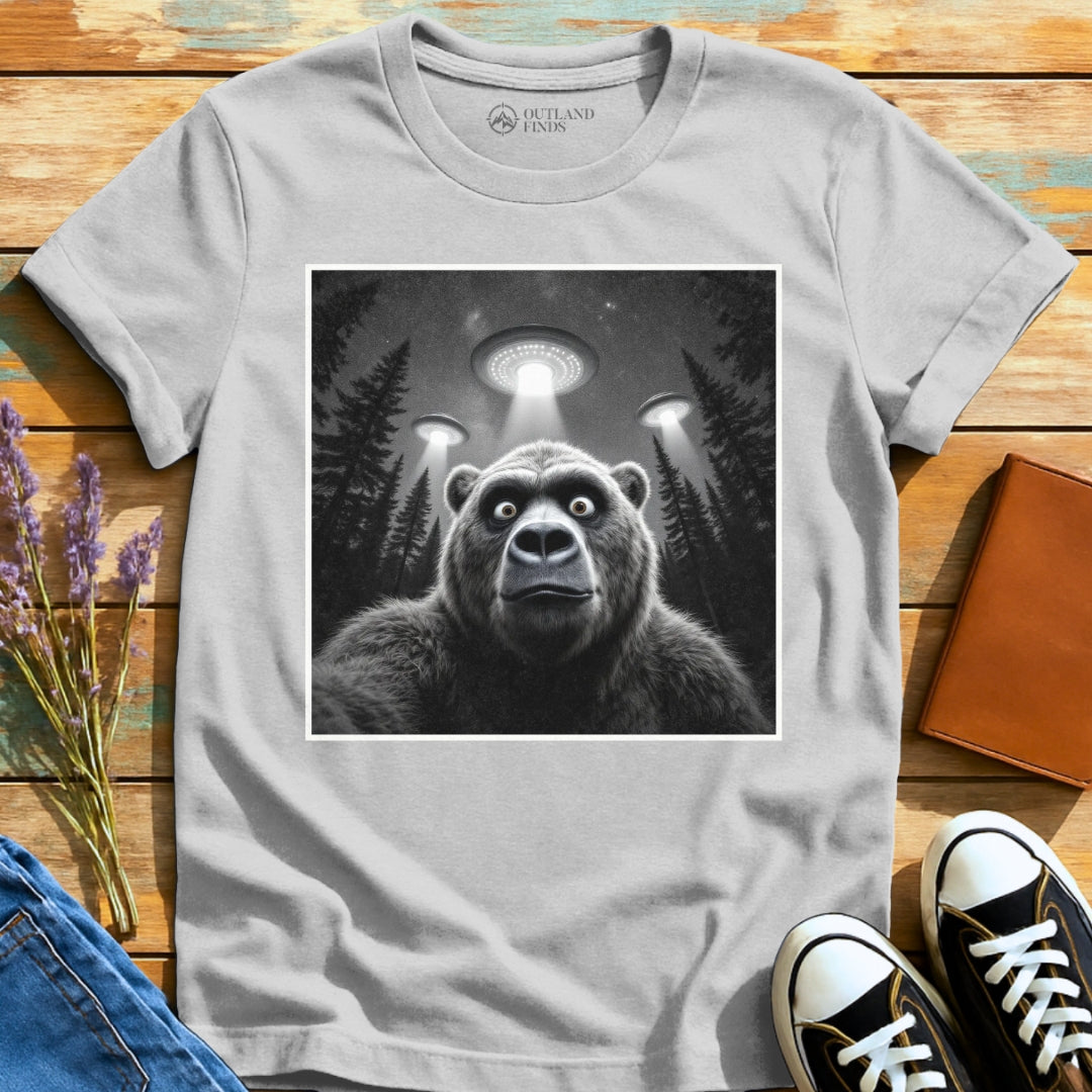Bear UFO Selfie T-Shirt
