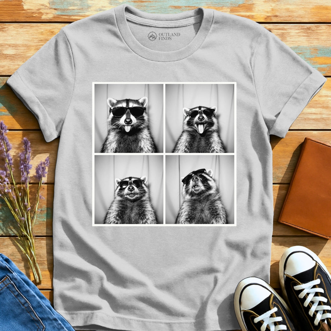 Photo Booth Raccoon T-Shirt