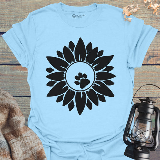 Flower Paw Print T-Shirt
