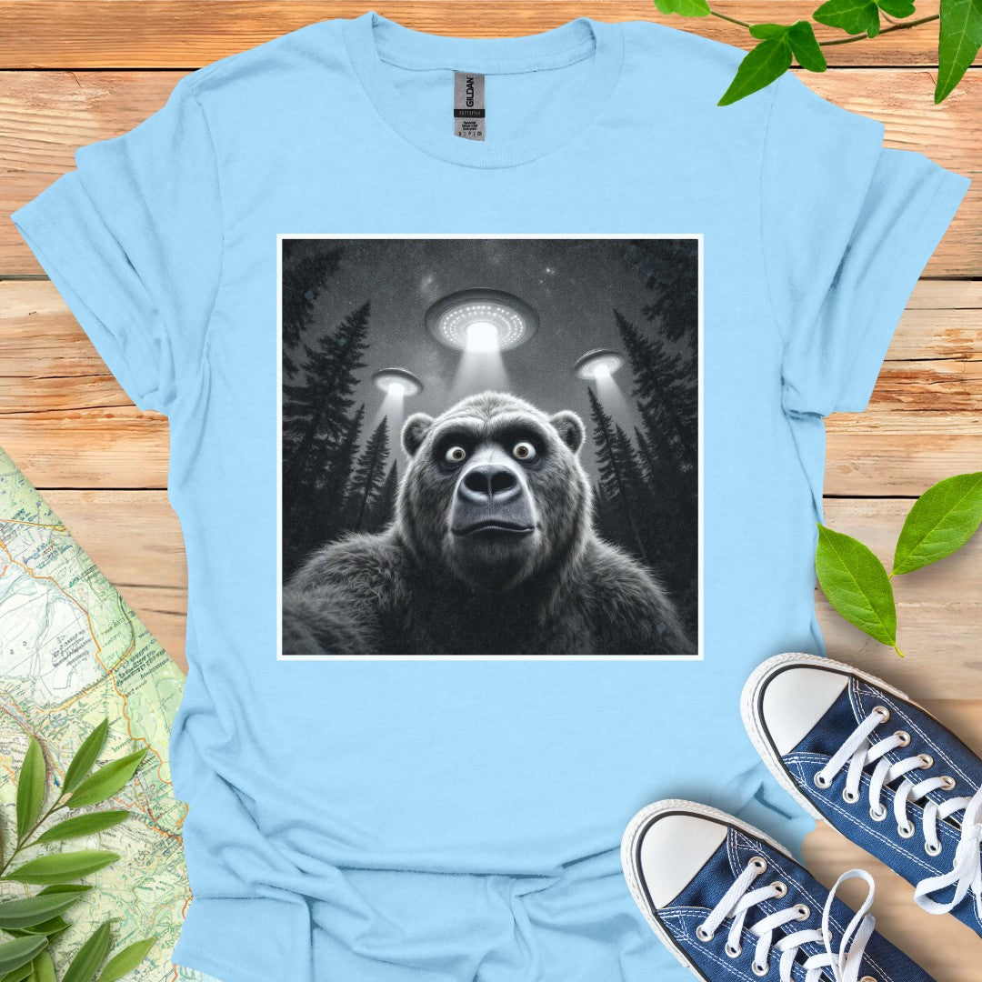 Bear UFO Selfie T-Shirt