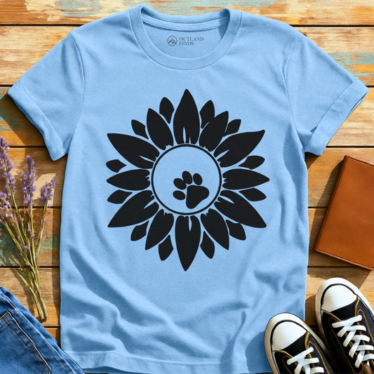 Flower Paw Print T-Shirt