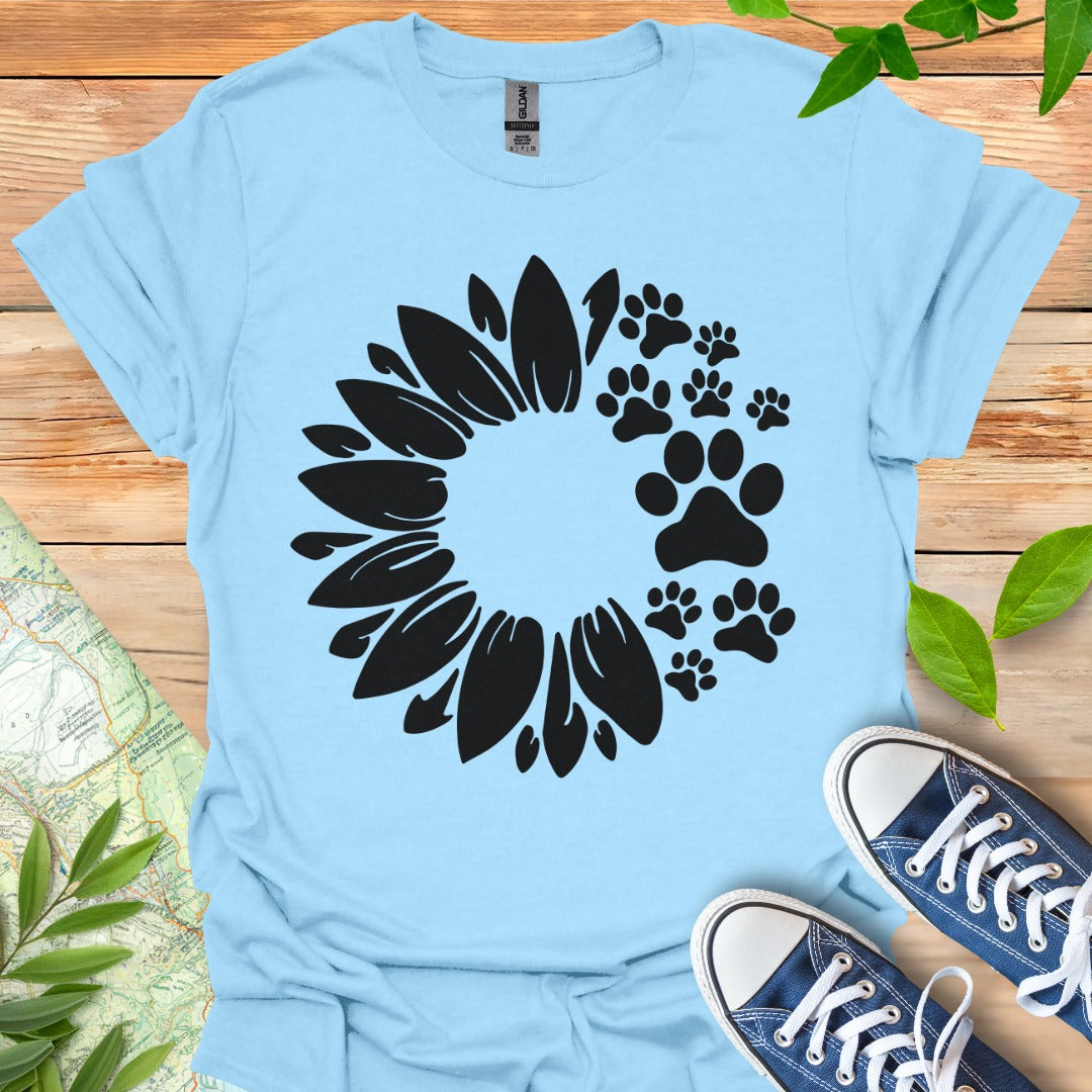 Flower with Paws T-Shirt