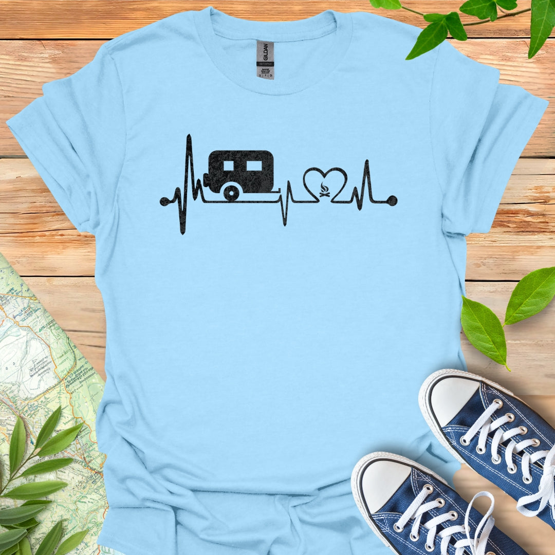 Camping EKG T-Shirt