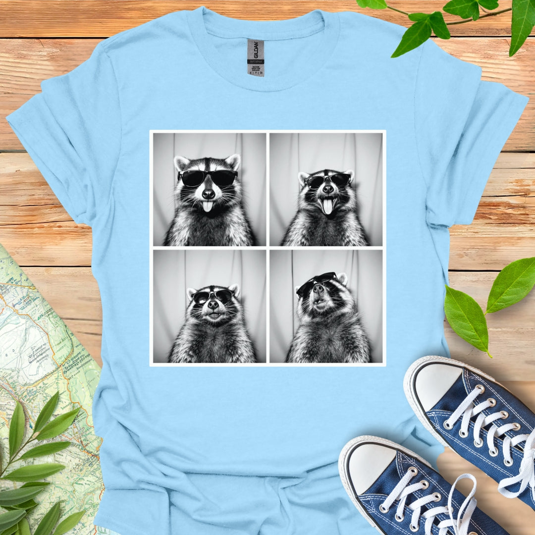 Photo Booth Raccoon T-Shirt