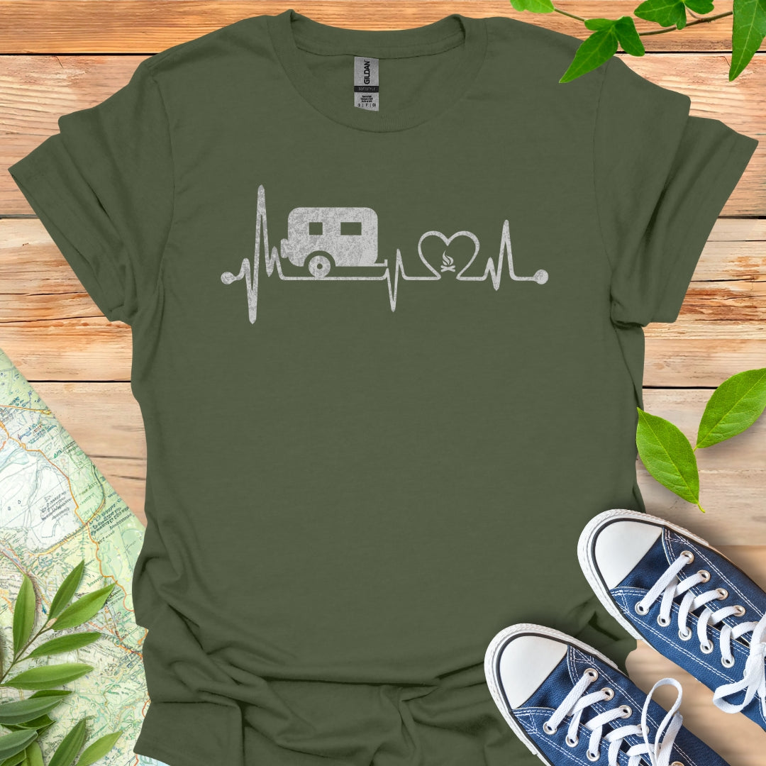 Camping EKG T-Shirt