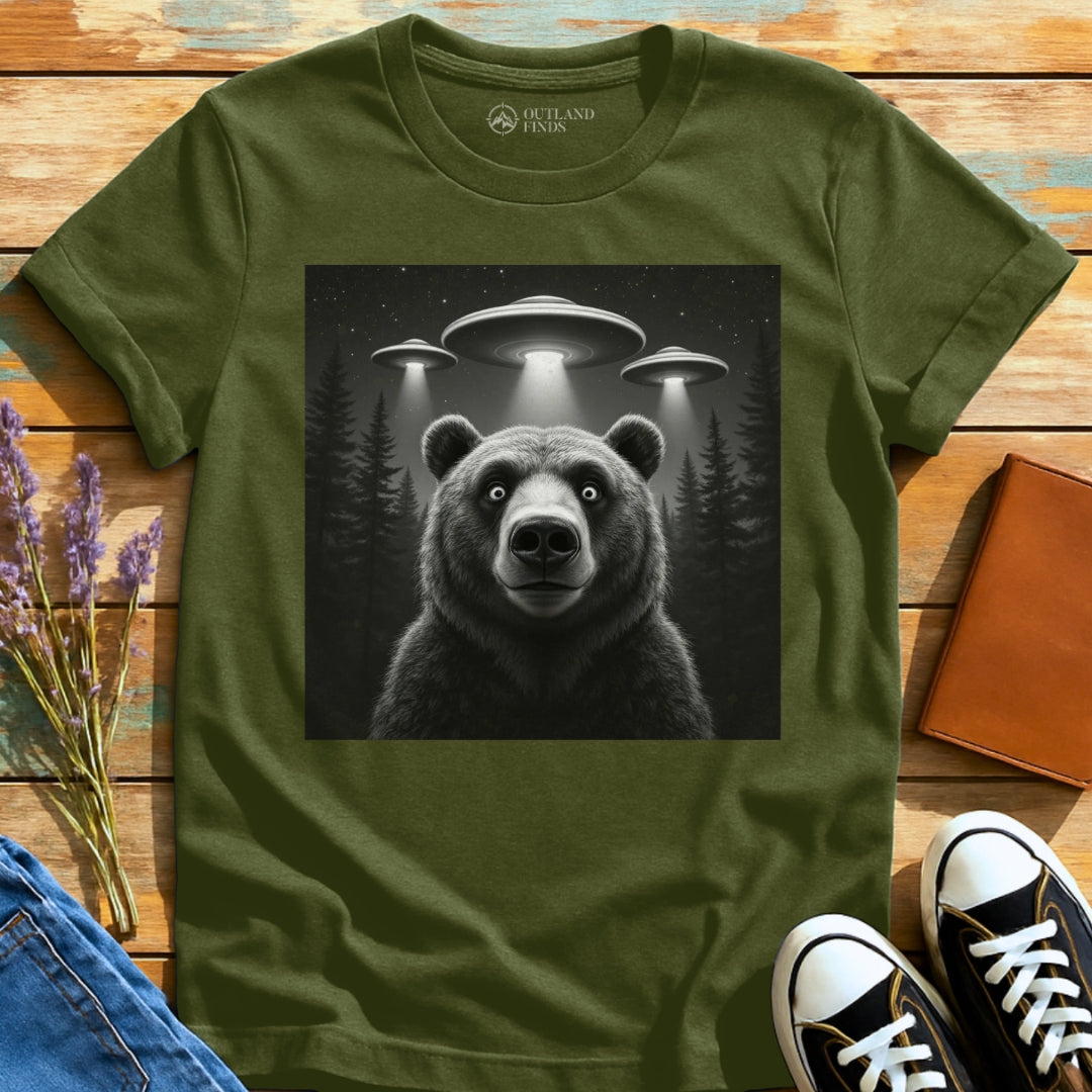 Surprised Bear Selfie T-Shirt