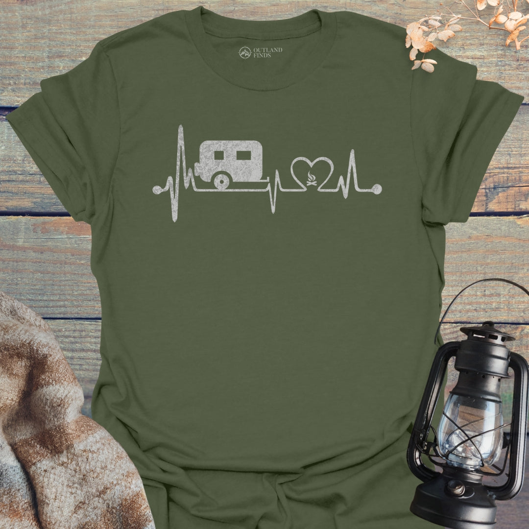 Camping EKG T-Shirt