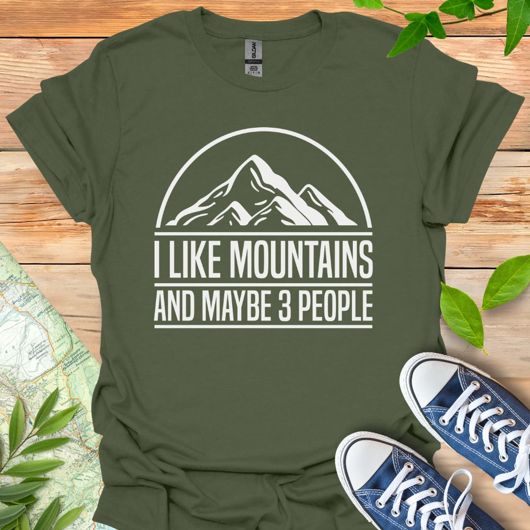 Mountains & 3 People T-Shirt